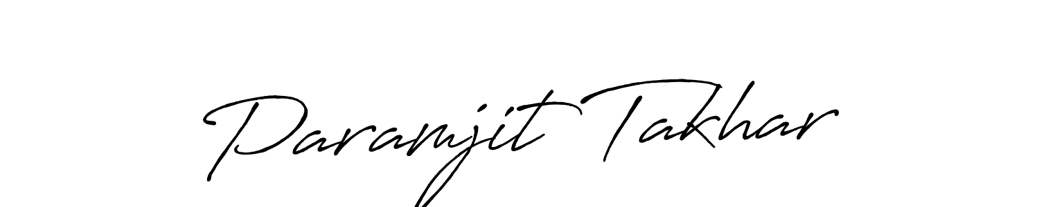 Design your own signature with our free online signature maker. With this signature software, you can create a handwritten (Antro_Vectra_Bolder) signature for name Paramjit Takhar. Paramjit Takhar signature style 7 images and pictures png
