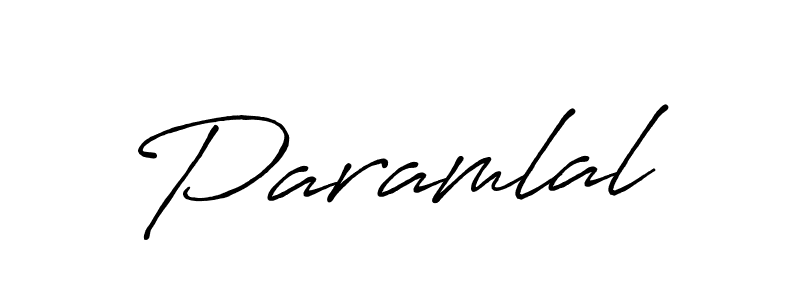 Create a beautiful signature design for name Paramlal. With this signature (Antro_Vectra_Bolder) fonts, you can make a handwritten signature for free. Paramlal signature style 7 images and pictures png