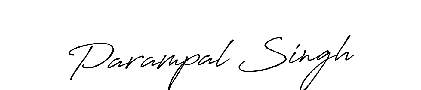 Use a signature maker to create a handwritten signature online. With this signature software, you can design (Antro_Vectra_Bolder) your own signature for name Parampal Singh. Parampal Singh signature style 7 images and pictures png