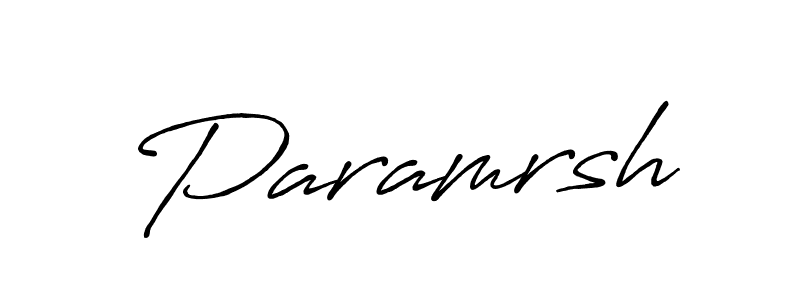 It looks lik you need a new signature style for name Paramrsh. Design unique handwritten (Antro_Vectra_Bolder) signature with our free signature maker in just a few clicks. Paramrsh signature style 7 images and pictures png