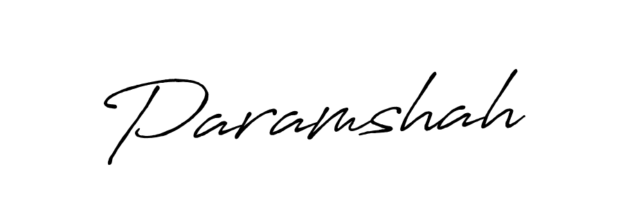 How to make Paramshah name signature. Use Antro_Vectra_Bolder style for creating short signs online. This is the latest handwritten sign. Paramshah signature style 7 images and pictures png