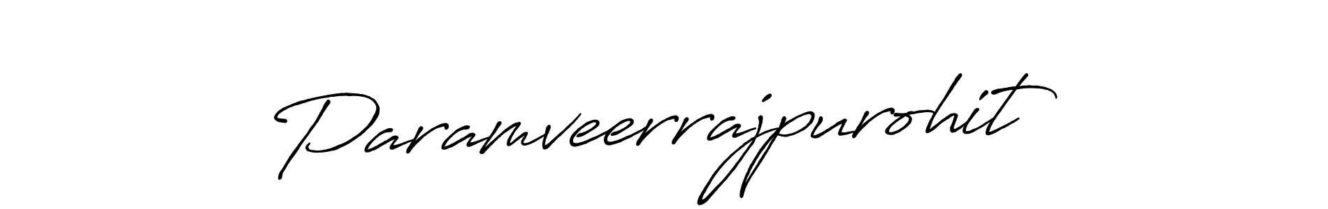 Create a beautiful signature design for name Paramveerrajpurohit. With this signature (Antro_Vectra_Bolder) fonts, you can make a handwritten signature for free. Paramveerrajpurohit signature style 7 images and pictures png