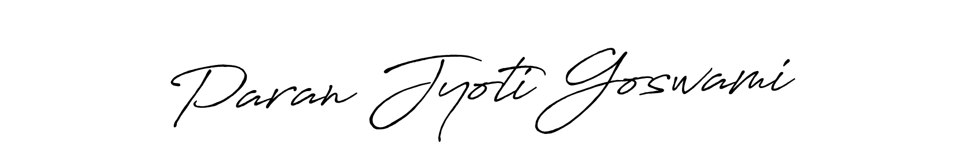 Also we have Paran Jyoti Goswami name is the best signature style. Create professional handwritten signature collection using Antro_Vectra_Bolder autograph style. Paran Jyoti Goswami signature style 7 images and pictures png