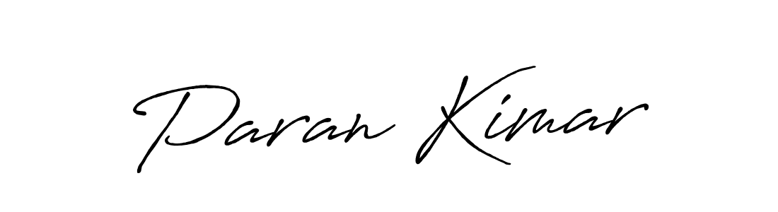 Create a beautiful signature design for name Paran Kimar. With this signature (Antro_Vectra_Bolder) fonts, you can make a handwritten signature for free. Paran Kimar signature style 7 images and pictures png