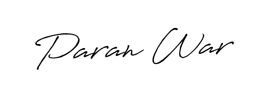 Design your own signature with our free online signature maker. With this signature software, you can create a handwritten (Antro_Vectra_Bolder) signature for name Paran War. Paran War signature style 7 images and pictures png