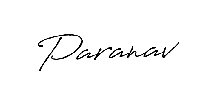 How to make Paranav name signature. Use Antro_Vectra_Bolder style for creating short signs online. This is the latest handwritten sign. Paranav signature style 7 images and pictures png