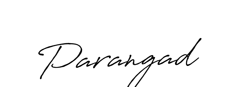 Parangad stylish signature style. Best Handwritten Sign (Antro_Vectra_Bolder) for my name. Handwritten Signature Collection Ideas for my name Parangad. Parangad signature style 7 images and pictures png