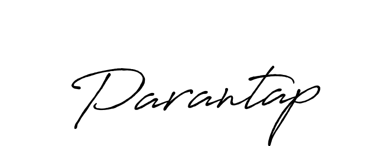 Make a short Parantap signature style. Manage your documents anywhere anytime using Antro_Vectra_Bolder. Create and add eSignatures, submit forms, share and send files easily. Parantap signature style 7 images and pictures png