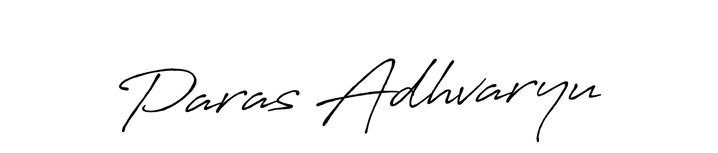 This is the best signature style for the Paras Adhvaryu name. Also you like these signature font (Antro_Vectra_Bolder). Mix name signature. Paras Adhvaryu signature style 7 images and pictures png