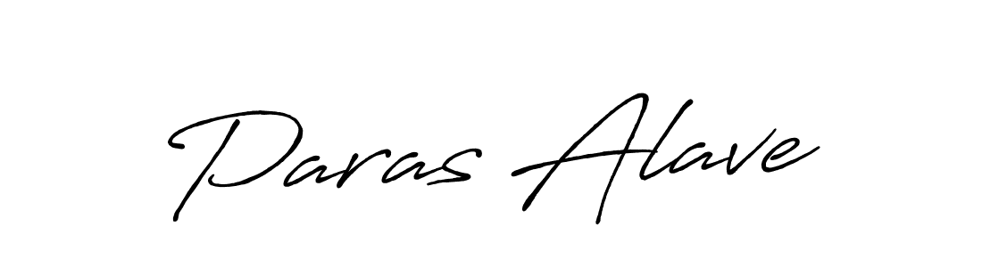 Design your own signature with our free online signature maker. With this signature software, you can create a handwritten (Antro_Vectra_Bolder) signature for name Paras Alave. Paras Alave signature style 7 images and pictures png