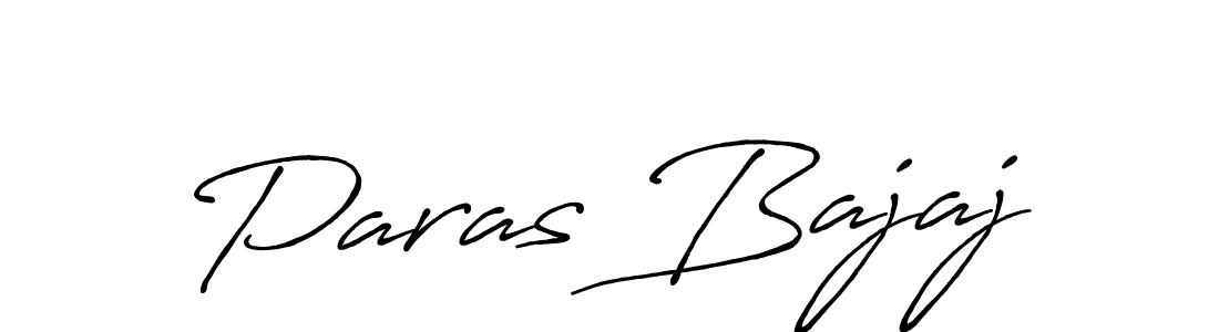 Also we have Paras Bajaj name is the best signature style. Create professional handwritten signature collection using Antro_Vectra_Bolder autograph style. Paras Bajaj signature style 7 images and pictures png