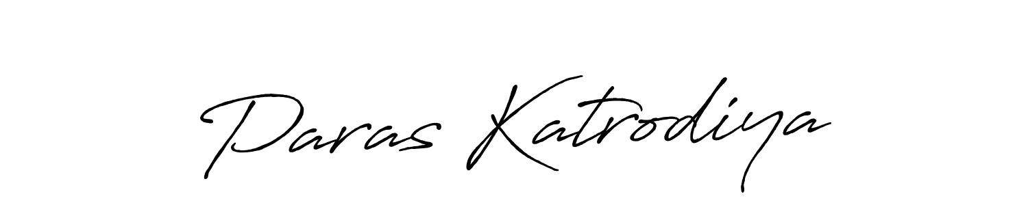 Also we have Paras Katrodiya name is the best signature style. Create professional handwritten signature collection using Antro_Vectra_Bolder autograph style. Paras Katrodiya signature style 7 images and pictures png