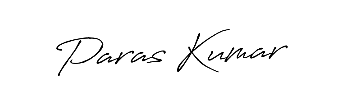 How to make Paras Kumar signature? Antro_Vectra_Bolder is a professional autograph style. Create handwritten signature for Paras Kumar name. Paras Kumar signature style 7 images and pictures png