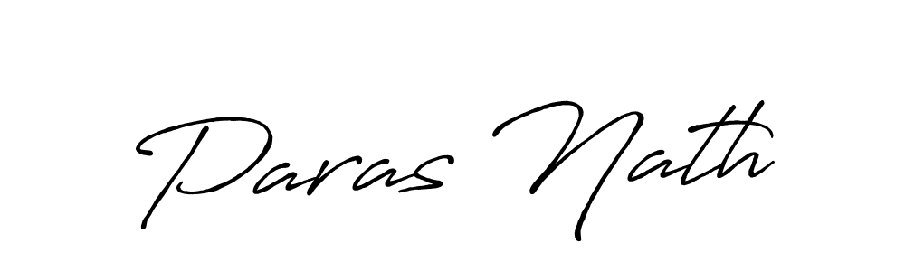 How to make Paras Nath name signature. Use Antro_Vectra_Bolder style for creating short signs online. This is the latest handwritten sign. Paras Nath signature style 7 images and pictures png