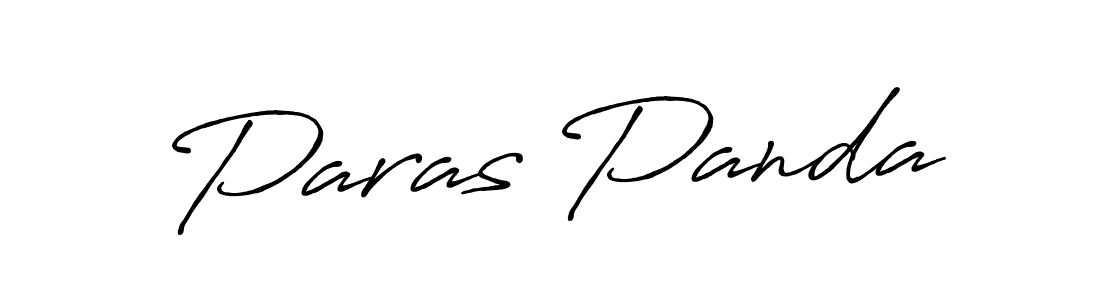 Paras Panda stylish signature style. Best Handwritten Sign (Antro_Vectra_Bolder) for my name. Handwritten Signature Collection Ideas for my name Paras Panda. Paras Panda signature style 7 images and pictures png