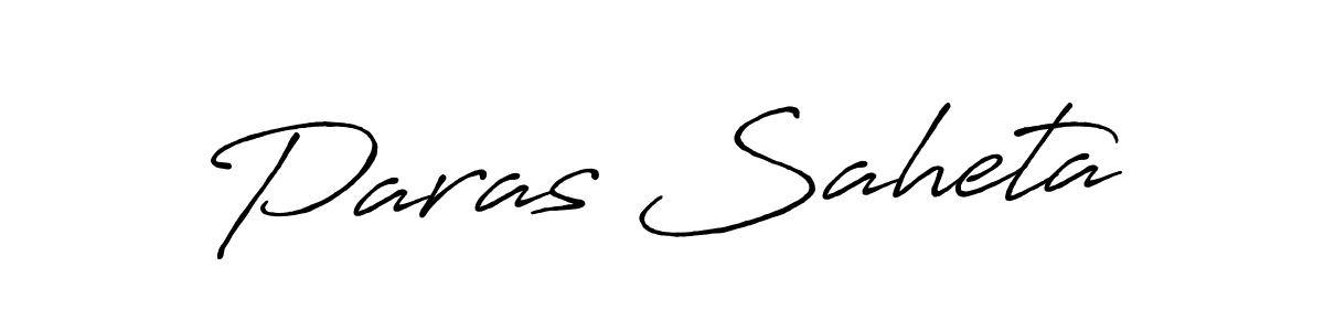 Make a beautiful signature design for name Paras Saheta. Use this online signature maker to create a handwritten signature for free. Paras Saheta signature style 7 images and pictures png