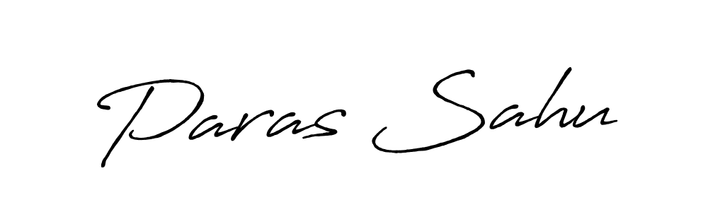 Paras Sahu stylish signature style. Best Handwritten Sign (Antro_Vectra_Bolder) for my name. Handwritten Signature Collection Ideas for my name Paras Sahu. Paras Sahu signature style 7 images and pictures png