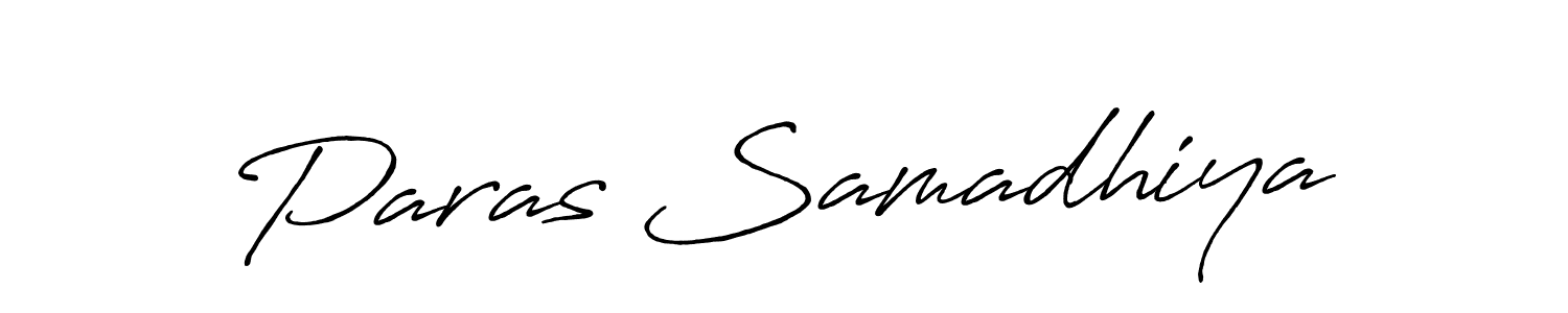 This is the best signature style for the Paras Samadhiya name. Also you like these signature font (Antro_Vectra_Bolder). Mix name signature. Paras Samadhiya signature style 7 images and pictures png