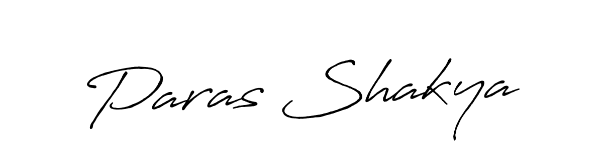How to make Paras Shakya name signature. Use Antro_Vectra_Bolder style for creating short signs online. This is the latest handwritten sign. Paras Shakya signature style 7 images and pictures png