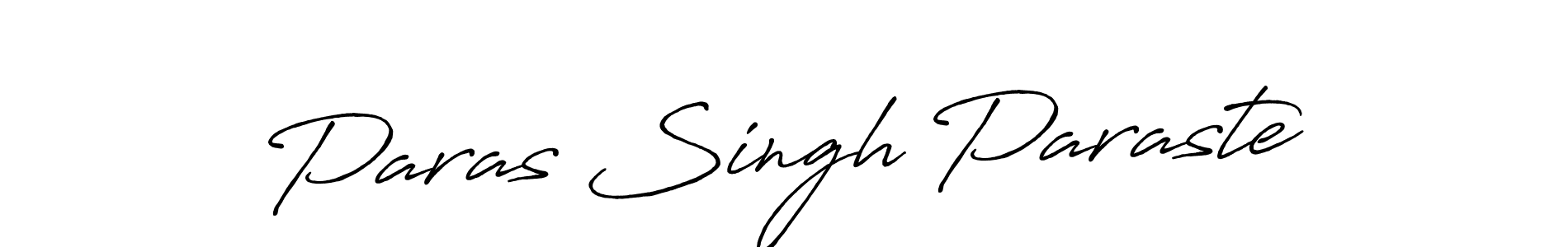 How to make Paras Singh Paraste name signature. Use Antro_Vectra_Bolder style for creating short signs online. This is the latest handwritten sign. Paras Singh Paraste signature style 7 images and pictures png
