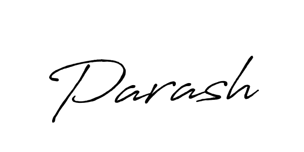 Create a beautiful signature design for name Parash. With this signature (Antro_Vectra_Bolder) fonts, you can make a handwritten signature for free. Parash signature style 7 images and pictures png