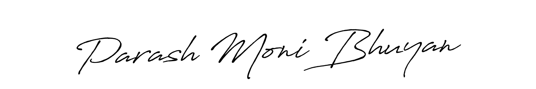 Parash Moni Bhuyan stylish signature style. Best Handwritten Sign (Antro_Vectra_Bolder) for my name. Handwritten Signature Collection Ideas for my name Parash Moni Bhuyan. Parash Moni Bhuyan signature style 7 images and pictures png