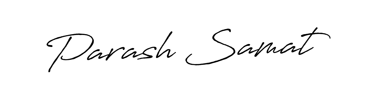 This is the best signature style for the Parash Samat name. Also you like these signature font (Antro_Vectra_Bolder). Mix name signature. Parash Samat signature style 7 images and pictures png