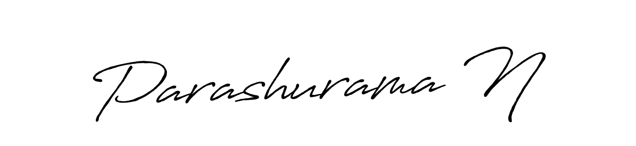 How to make Parashurama N name signature. Use Antro_Vectra_Bolder style for creating short signs online. This is the latest handwritten sign. Parashurama N signature style 7 images and pictures png