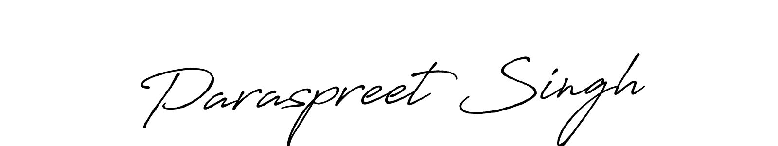 Create a beautiful signature design for name Paraspreet Singh. With this signature (Antro_Vectra_Bolder) fonts, you can make a handwritten signature for free. Paraspreet Singh signature style 7 images and pictures png