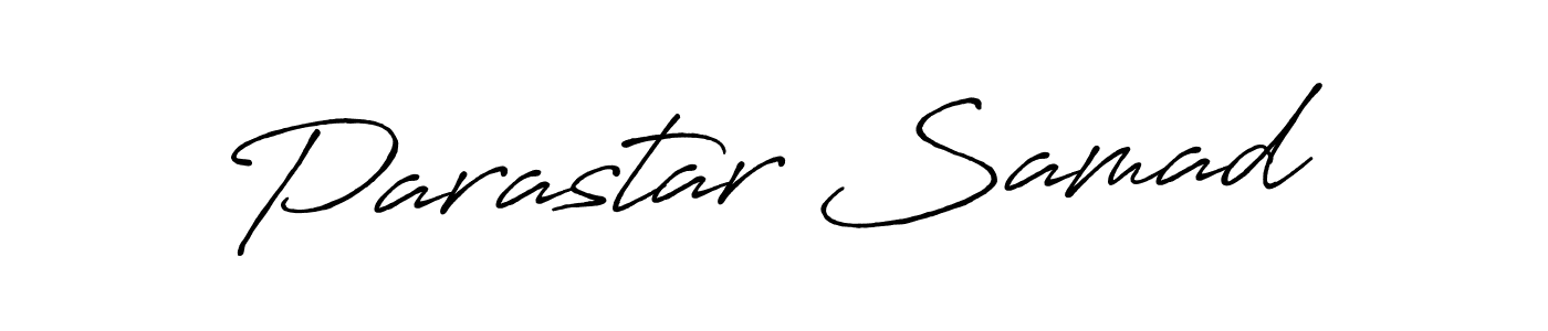 Make a beautiful signature design for name Parastar Samad. With this signature (Antro_Vectra_Bolder) style, you can create a handwritten signature for free. Parastar Samad signature style 7 images and pictures png