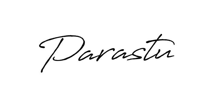 Design your own signature with our free online signature maker. With this signature software, you can create a handwritten (Antro_Vectra_Bolder) signature for name Parastu. Parastu signature style 7 images and pictures png