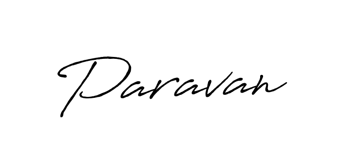 Make a beautiful signature design for name Paravan. With this signature (Antro_Vectra_Bolder) style, you can create a handwritten signature for free. Paravan signature style 7 images and pictures png