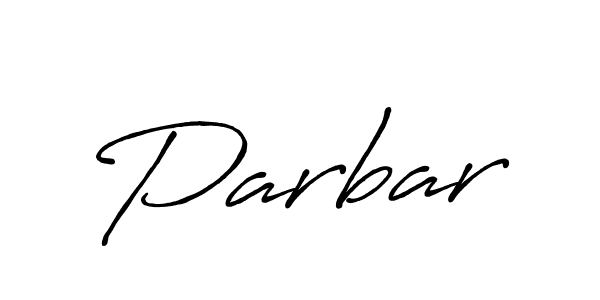 Make a beautiful signature design for name Parbar. With this signature (Antro_Vectra_Bolder) style, you can create a handwritten signature for free. Parbar signature style 7 images and pictures png