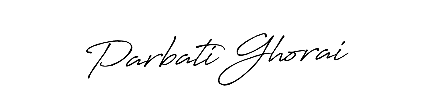 Parbati Ghorai stylish signature style. Best Handwritten Sign (Antro_Vectra_Bolder) for my name. Handwritten Signature Collection Ideas for my name Parbati Ghorai. Parbati Ghorai signature style 7 images and pictures png