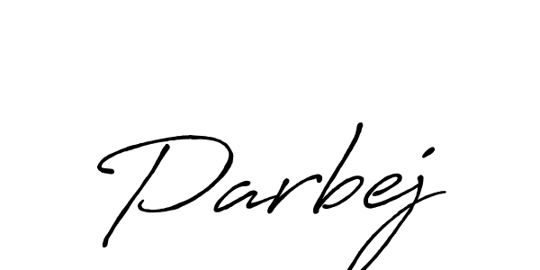 Design your own signature with our free online signature maker. With this signature software, you can create a handwritten (Antro_Vectra_Bolder) signature for name Parbej. Parbej signature style 7 images and pictures png