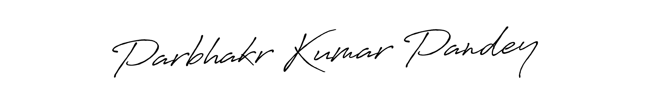 Design your own signature with our free online signature maker. With this signature software, you can create a handwritten (Antro_Vectra_Bolder) signature for name Parbhakr Kumar Pandey. Parbhakr Kumar Pandey signature style 7 images and pictures png