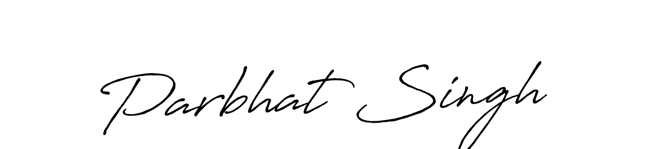 Parbhat Singh stylish signature style. Best Handwritten Sign (Antro_Vectra_Bolder) for my name. Handwritten Signature Collection Ideas for my name Parbhat Singh. Parbhat Singh signature style 7 images and pictures png