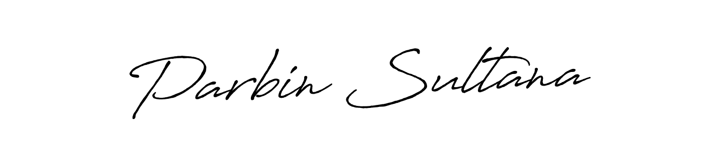 Use a signature maker to create a handwritten signature online. With this signature software, you can design (Antro_Vectra_Bolder) your own signature for name Parbin Sultana. Parbin Sultana signature style 7 images and pictures png