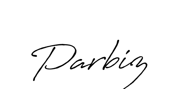 The best way (Antro_Vectra_Bolder) to make a short signature is to pick only two or three words in your name. The name Parbiz include a total of six letters. For converting this name. Parbiz signature style 7 images and pictures png