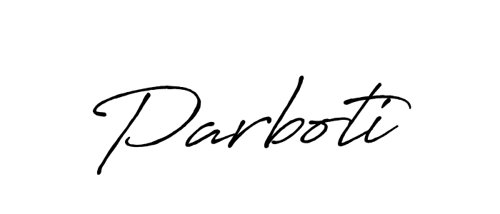 It looks lik you need a new signature style for name Parboti. Design unique handwritten (Antro_Vectra_Bolder) signature with our free signature maker in just a few clicks. Parboti signature style 7 images and pictures png