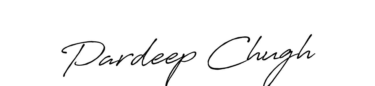 Pardeep Chugh stylish signature style. Best Handwritten Sign (Antro_Vectra_Bolder) for my name. Handwritten Signature Collection Ideas for my name Pardeep Chugh. Pardeep Chugh signature style 7 images and pictures png