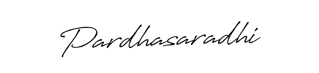 Use a signature maker to create a handwritten signature online. With this signature software, you can design (Antro_Vectra_Bolder) your own signature for name Pardhasaradhi. Pardhasaradhi signature style 7 images and pictures png