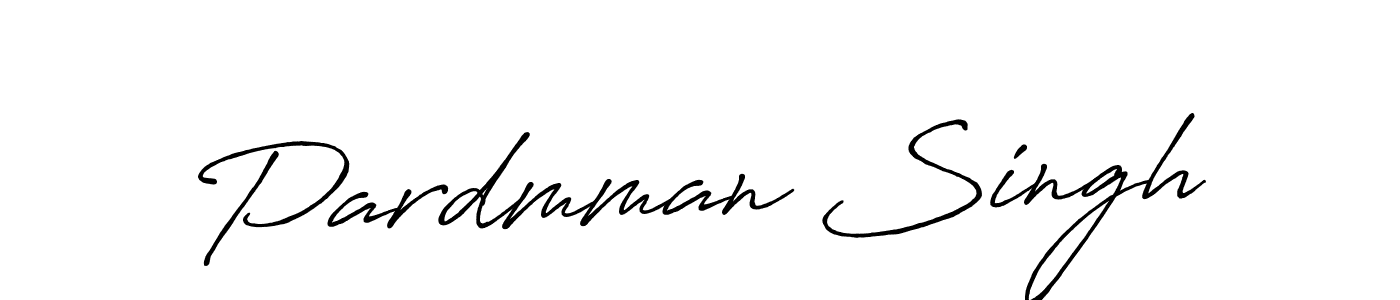 Design your own signature with our free online signature maker. With this signature software, you can create a handwritten (Antro_Vectra_Bolder) signature for name Pardmman Singh. Pardmman Singh signature style 7 images and pictures png