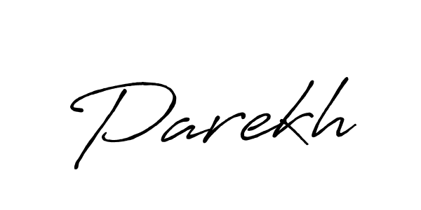 Use a signature maker to create a handwritten signature online. With this signature software, you can design (Antro_Vectra_Bolder) your own signature for name Parekh. Parekh signature style 7 images and pictures png