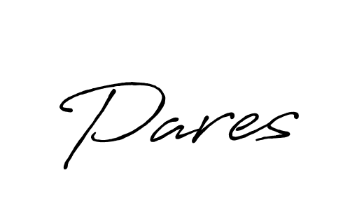 Also we have Pares name is the best signature style. Create professional handwritten signature collection using Antro_Vectra_Bolder autograph style. Pares signature style 7 images and pictures png