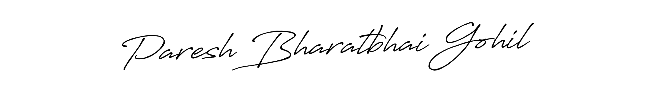 Use a signature maker to create a handwritten signature online. With this signature software, you can design (Antro_Vectra_Bolder) your own signature for name Paresh Bharatbhai Gohil. Paresh Bharatbhai Gohil signature style 7 images and pictures png