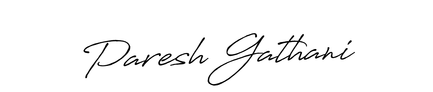 How to Draw Paresh Gathani signature style? Antro_Vectra_Bolder is a latest design signature styles for name Paresh Gathani. Paresh Gathani signature style 7 images and pictures png