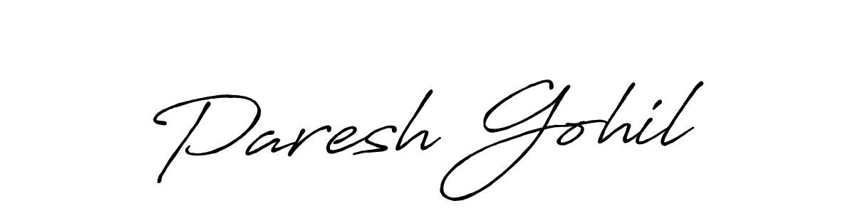 Make a beautiful signature design for name Paresh Gohil. Use this online signature maker to create a handwritten signature for free. Paresh Gohil signature style 7 images and pictures png