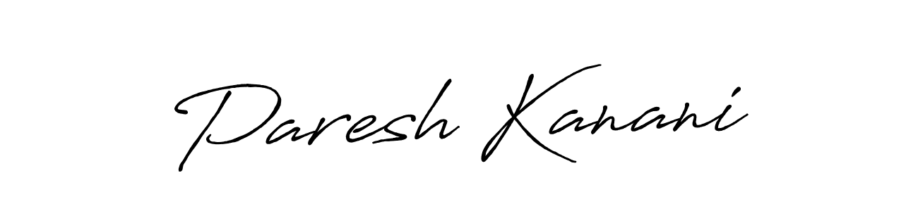 How to make Paresh Kanani signature? Antro_Vectra_Bolder is a professional autograph style. Create handwritten signature for Paresh Kanani name. Paresh Kanani signature style 7 images and pictures png