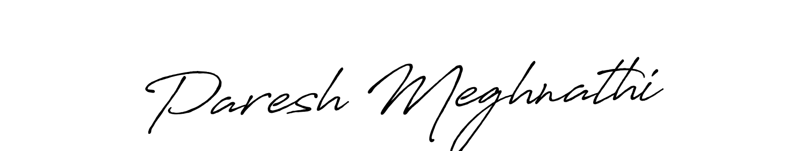 Also You can easily find your signature by using the search form. We will create Paresh Meghnathi name handwritten signature images for you free of cost using Antro_Vectra_Bolder sign style. Paresh Meghnathi signature style 7 images and pictures png